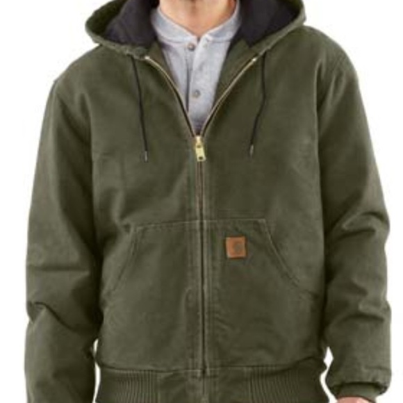 Carhartt Other - Carhartt Olive Green Hooded Jacket NWOT Large